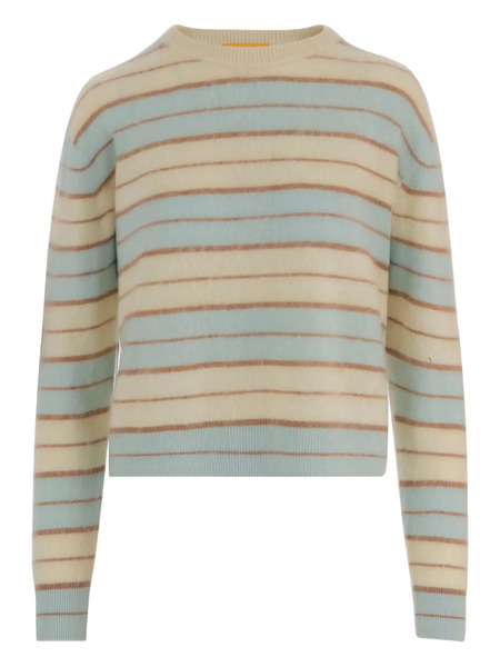  Guest In Residence Crew-neck Striped Sweater - Neutrals 