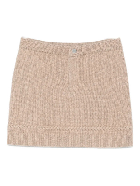  Guest In Residence Knitted Mini Skirt - Neutrals 