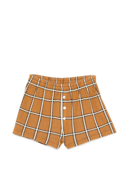  Guest In Residence Plaid Shorts - Brown 