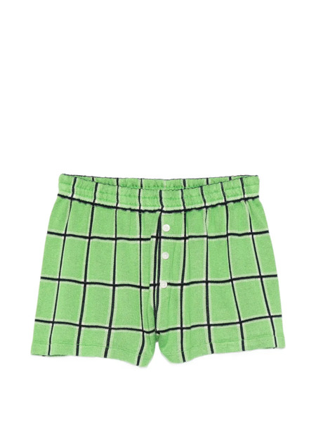  Guest In Residence Plaid Shorts - Green 