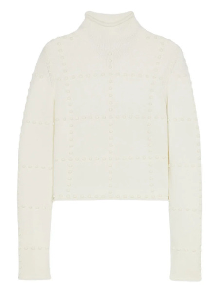  Guest In Residence Popcorn Sweater - White 