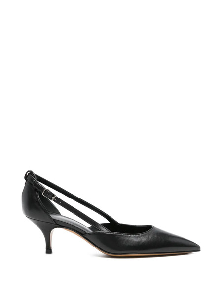  Guglielmo Rotta Armonie Pointed Leather Pumps - Black 