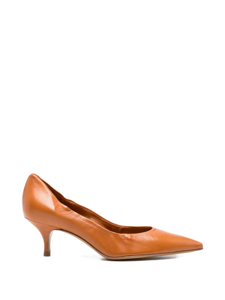  Guglielmo Rotta Azelie Pointed Leather Pumps - Brown 