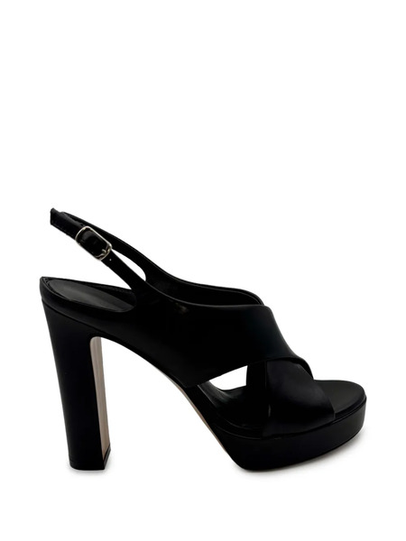  Guglielmo Rotta Crossover Platform Pumps - Black 