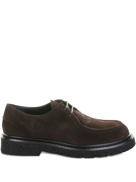  Guglielmo Rotta Lace-up Suede Loafers - Brown 