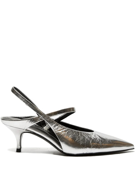  Guglielmo Rotta 55mm Arven Scratch Pumps - Silver 