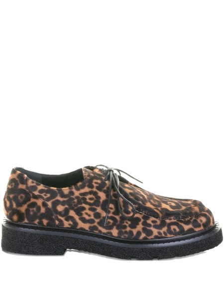  Guglielmo Rotta 30mm Leopard-pattern Lace-up Derby Shoes - Brown 