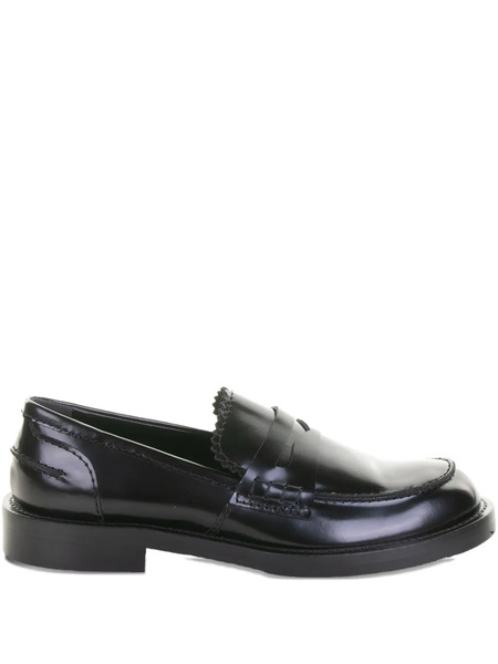  Guglielmo Rotta Pretty Indio Leather Loafers - Black 