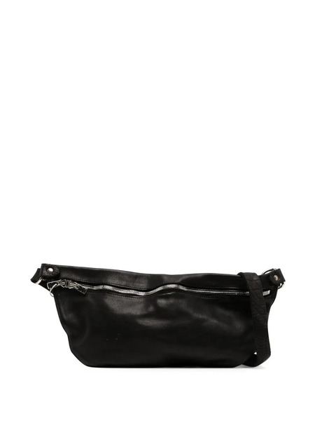  Guidi Front Zip-fastening Belt Bag - Black 