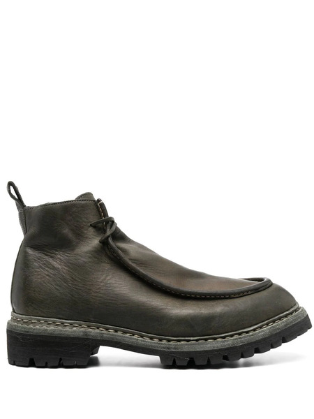  Guidi Lace-up Leather Boots - Green 