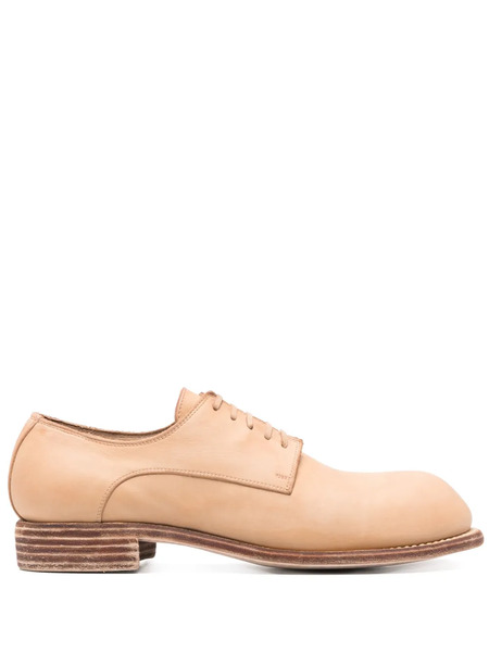  Guidi Leather Derby Shoes - Neutrals 