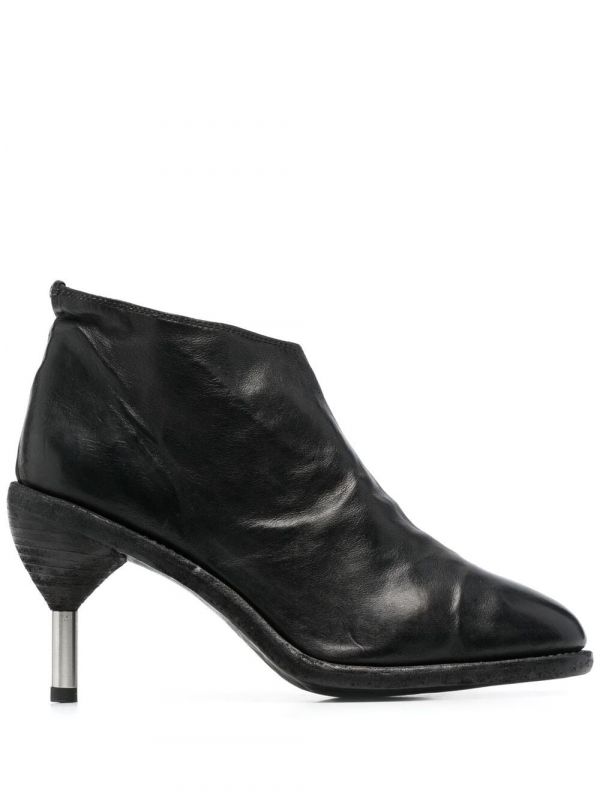 Guidi Metal-heel Ankle Boots - Black 