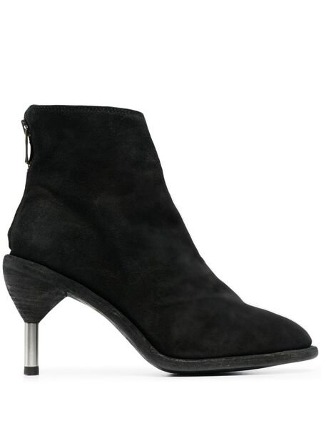  Guidi Metal-heel Suede Boots - Black 