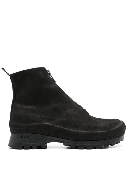  Guidi Suede Ankle Boots - Black 