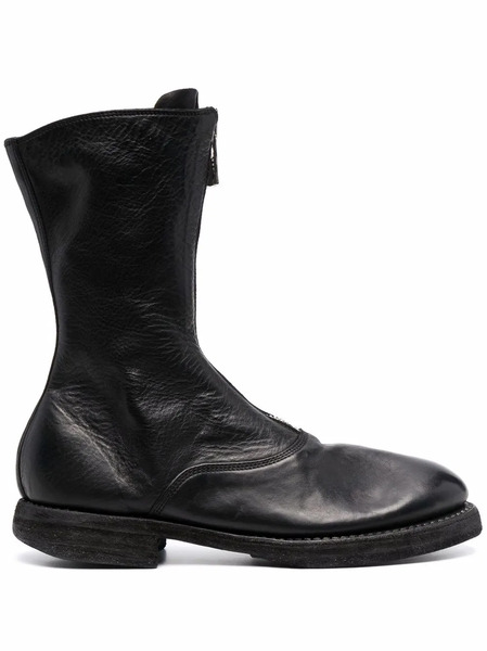  Guidi 310 Zip-up Ankle Boots - Black 