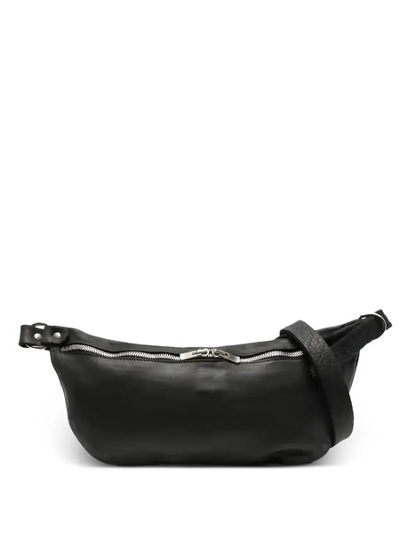  Guidi Zip-up Shoulder Bag - Black 