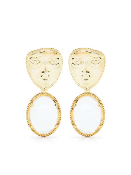 Gunia Project Atlas Heads Post-back Earrings - Gold 
