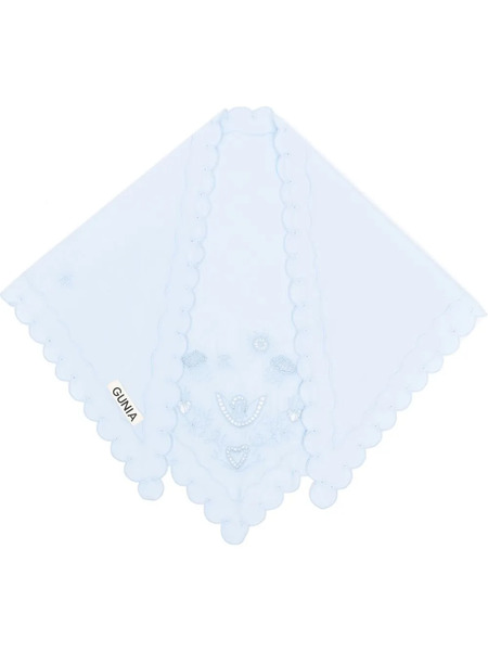  Gunia Project Broderie-anglaise Cotton Scarf - Blue 