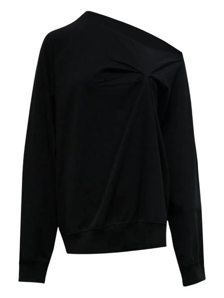  Hache Off-shoulder T-shirt - Black 
