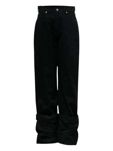  Hache Reverse Cotton Pants - Black 