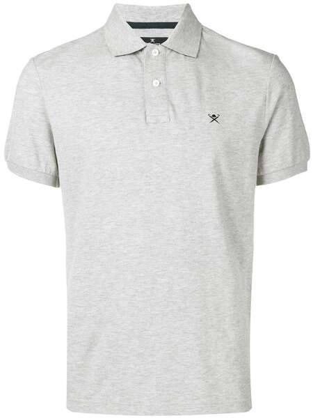  Hackett Embroidered Logo Polo T-shirt - Grey 