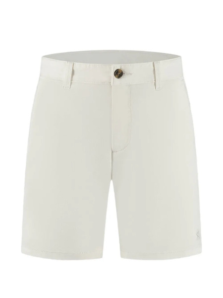  Hackett Kids Cotton Embroidered Shorts - White 