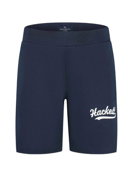 Hackett Kids Logo-detail Shorts - Blue 
