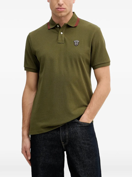  Hackett Logo-patch Polo Shirt - Green 