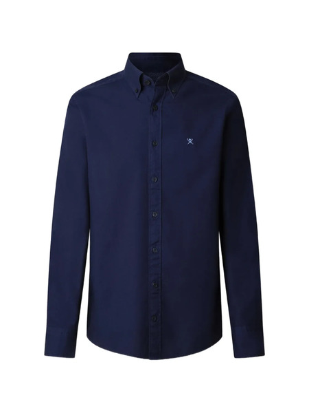  Hackett Oxford Logo-embroidered Shirt - Blue 