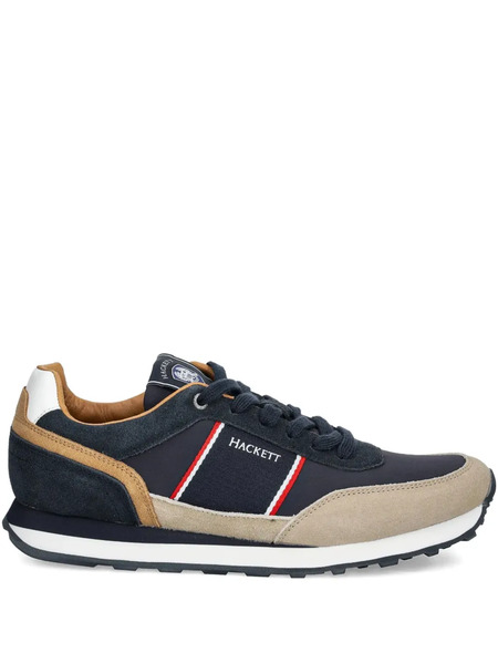  Hackett Suede-panel Striped Sneakers - Blue 