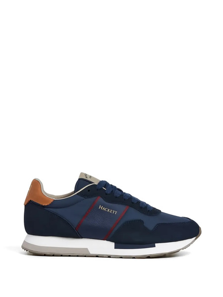  Hackett Suede Panelled Sneakers - Blue 