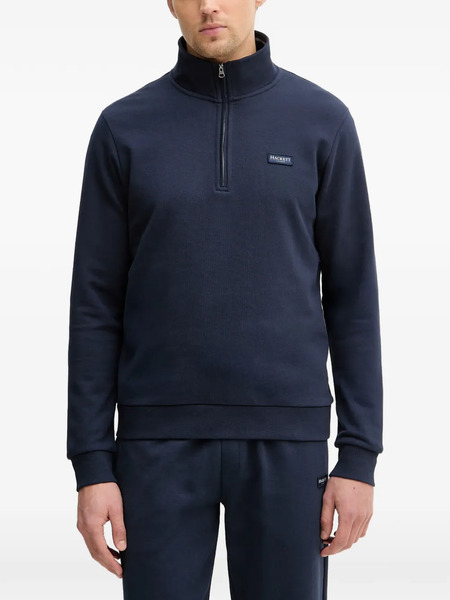  Hackett Zip Collar Sweater - Blue 