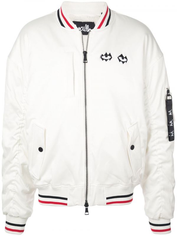  Haculla Embroidered Bomber Jacket - White 