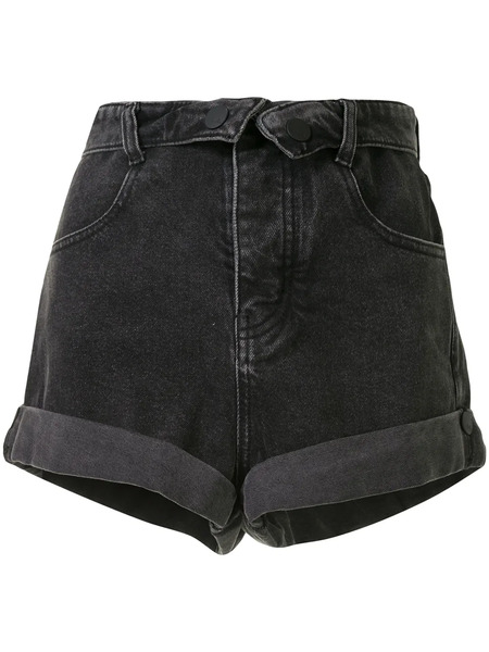  Haculla Fold Denim Shorts - Black 