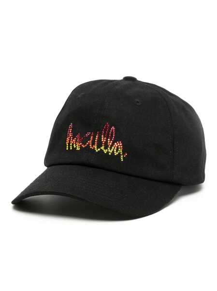  Haculla Gem-logo Cotton Baseball Cap - Black 