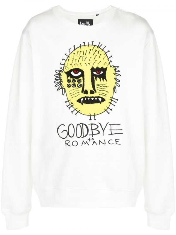  Haculla Goodbye Romance Print Sweatshirt - White 