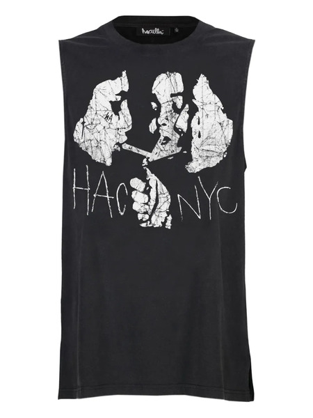  Haculla Graphic-print Sleeveless Tank Top - Black 