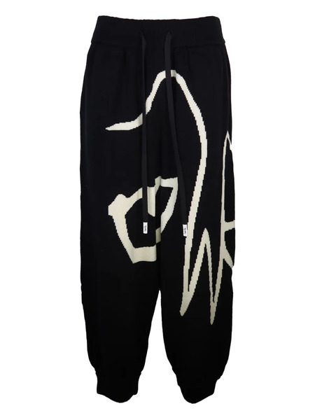  Haculla Graphic-print Wool Trousers - Black 