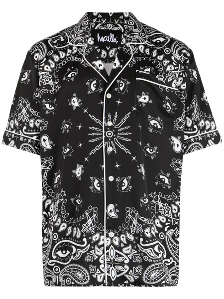  Haculla Paisley-print Button-up Shirt - Black 