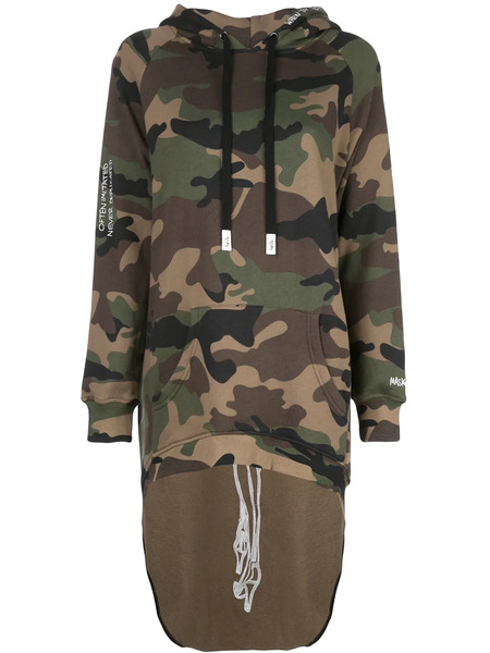  Haculla Pardon Extended Hoodie - Green 