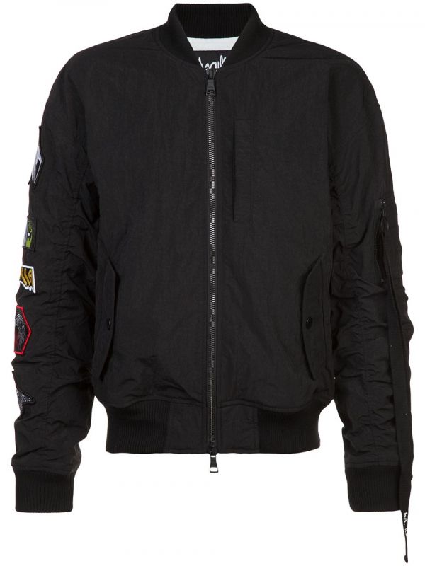  Haculla Pray For Revolution Bomber Jacket - Black 