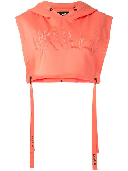  Haculla Signature Cropped Hoodie - Orange 