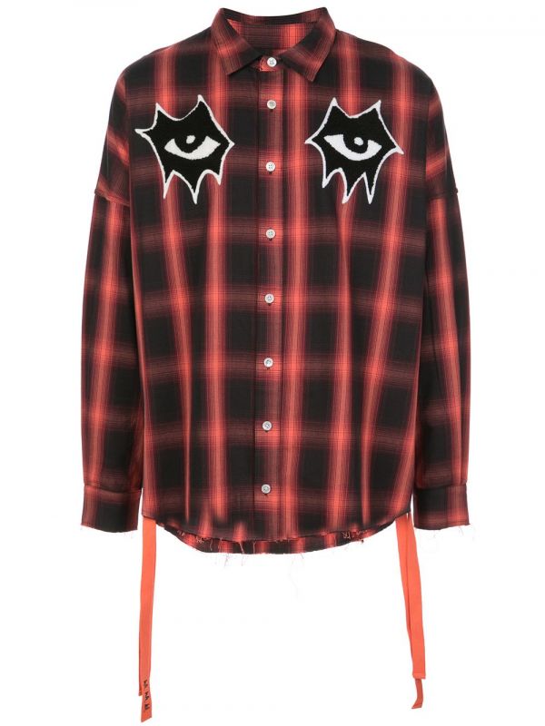 Haculla Signature Eyes Woven Shirt - Red 