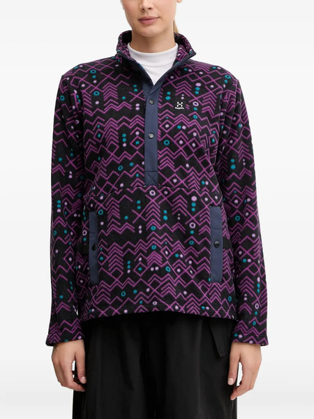  Haglöfs Mora Patterned Sweatshirt - Purple 