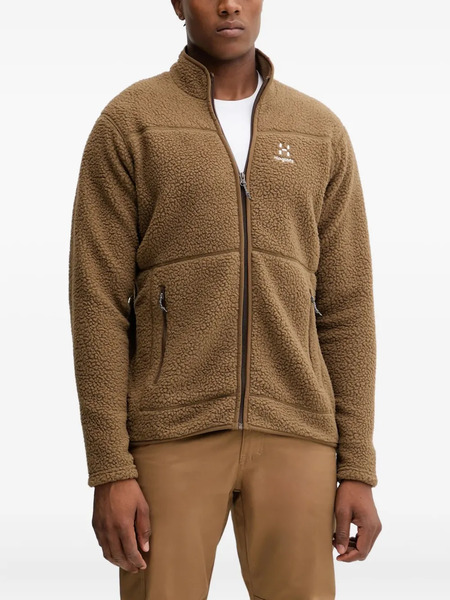  Haglöfs Mossa Pile Zip-fastening Jacket - Brown 