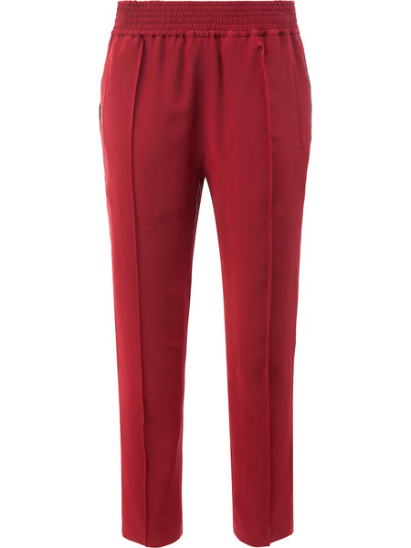  Haider Ackermann Elastic Waist Cropped Pants - Red 