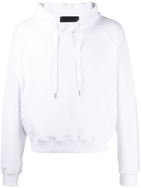  Haider Ackermann Embroidered Back Logo Hoodie - White 