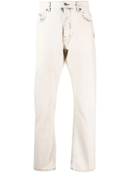  Haikure Beached-effect Straight-leg Jeans - Neutrals 