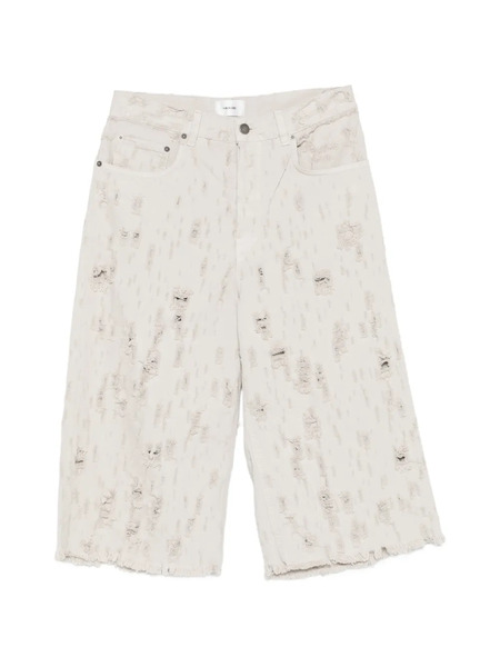  Haikure Beck Bull Destroy Distressed Shorts - Neutrals 