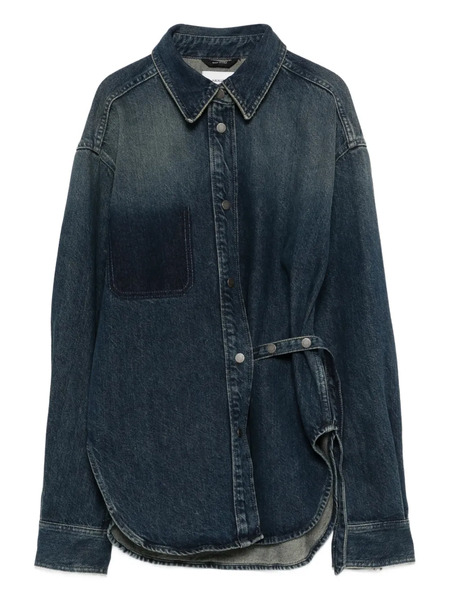  Haikure Bella Belt Pocket Shirt - Blue 